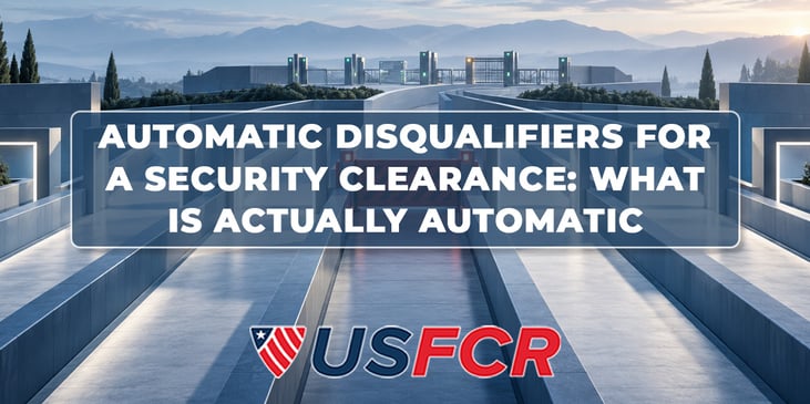 Automatic Disqualifiers for a Security Clearance- What Is Actually Automatic
