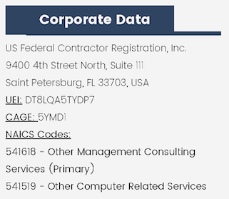 CAP Statement Corporate Data - USFCR