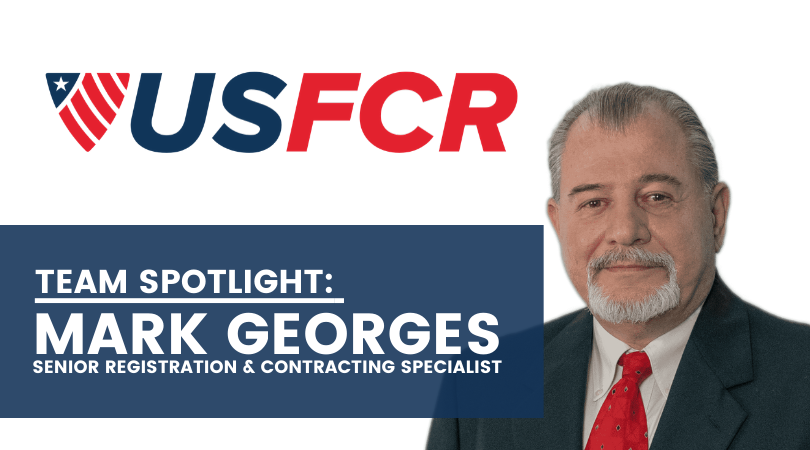 Mark Georges: Senior Registration & Contracting Specialist - USFCR